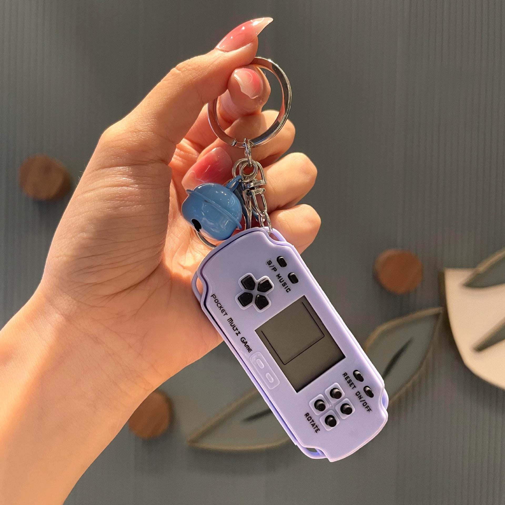 Llavero de juego de tetris de metal al por mayor