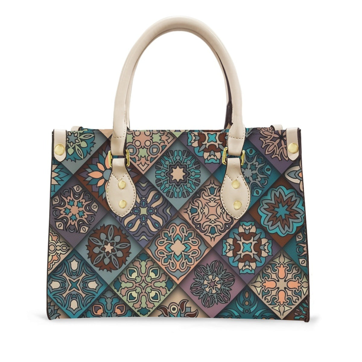 Wholesale Graffiti Elements Vintage Print Pattern Hand-held Women's Bag