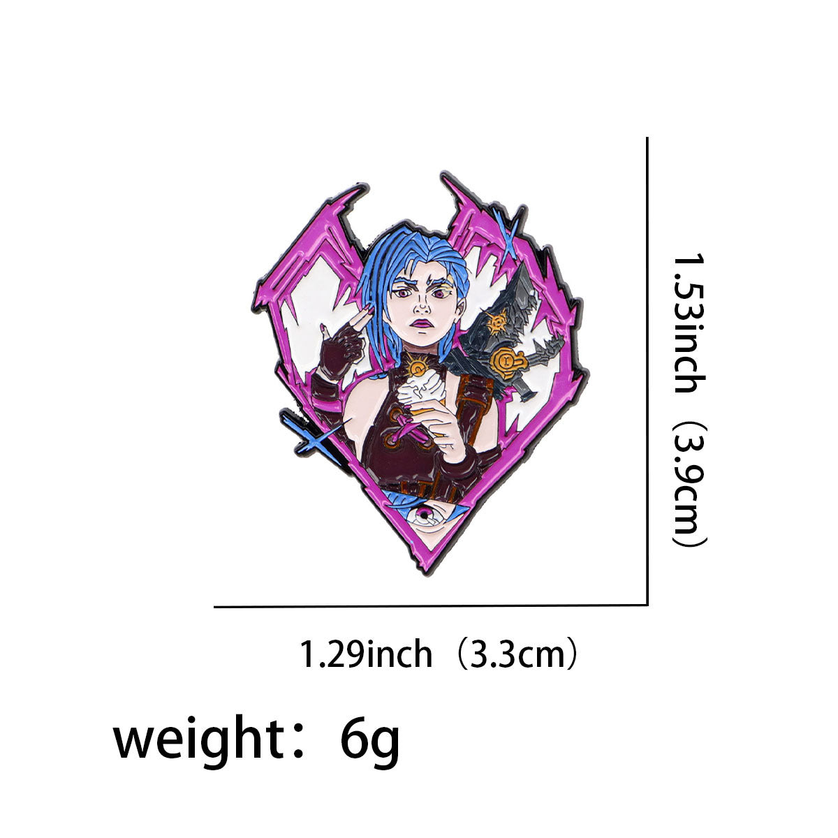 Wholesale 8pcs/pack Creative English Letter Brooch Cartoon Metal Badge