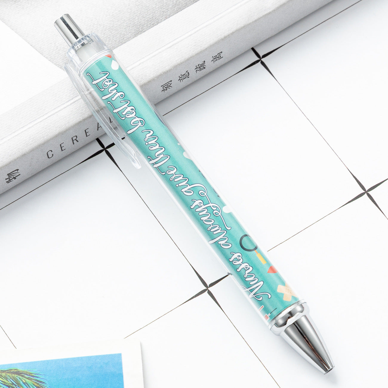 Bolígrafo de plástico de papel de plástico de papel de rollo de papel de varilla interna de la varilla interna