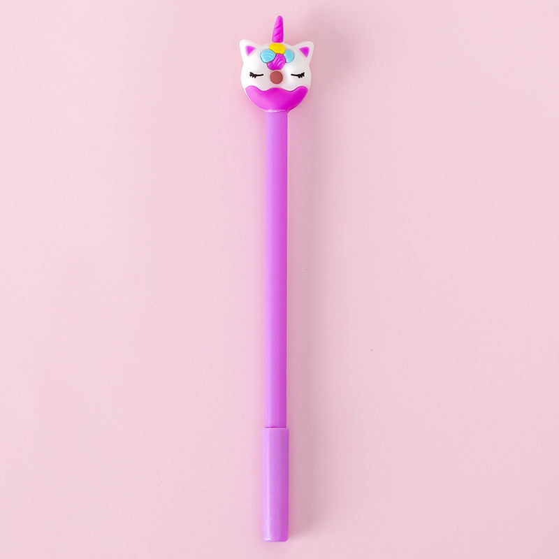 Wholesale Donut Unicorn Plastic Rollerball Pen