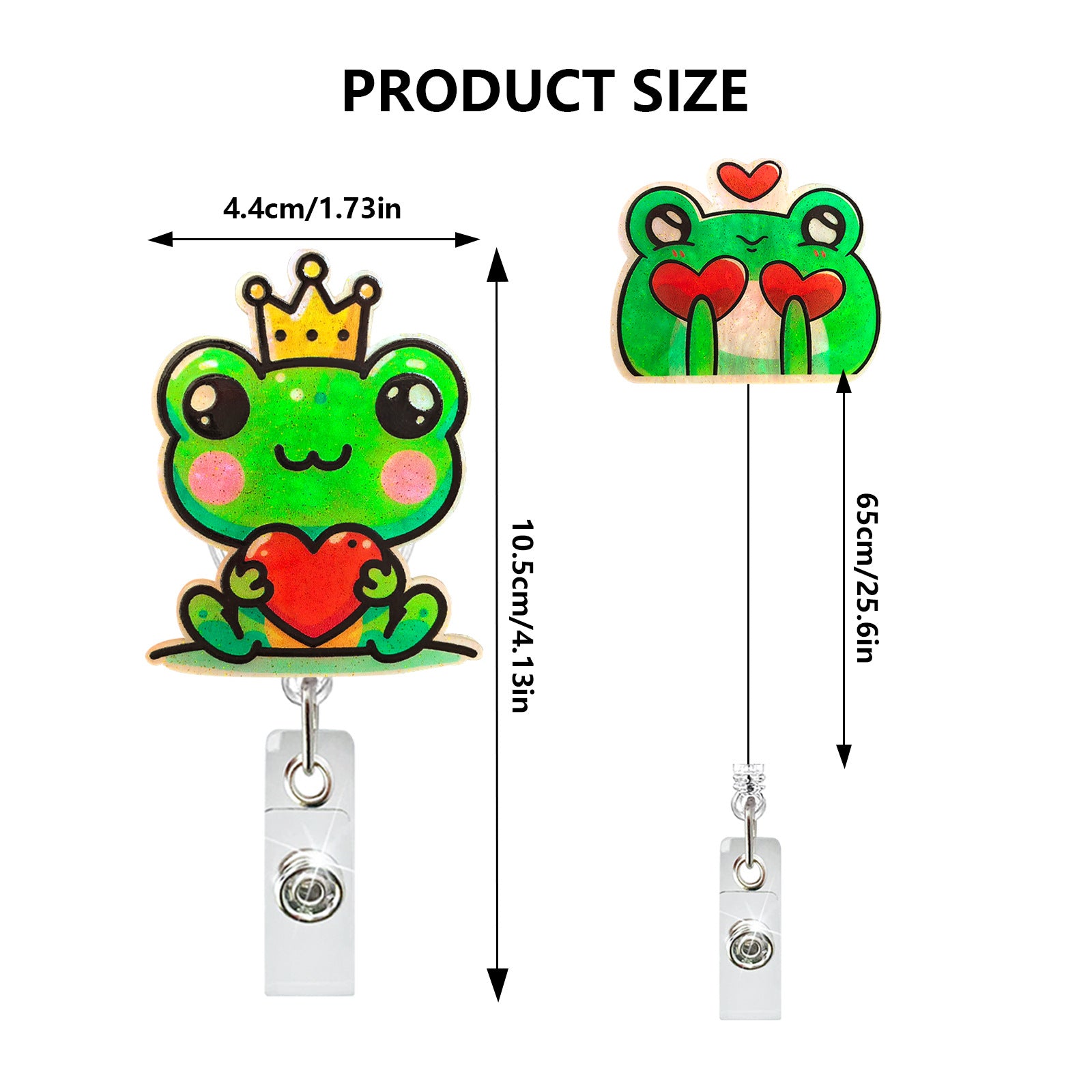 Wholesale acrylic frog retractable rotating easy pull buckle