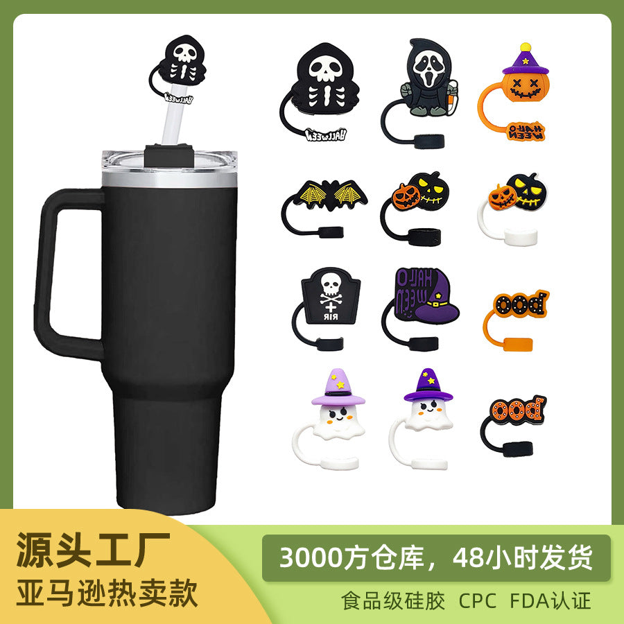 Wholesale 20pcs  straw caps food grade silicone