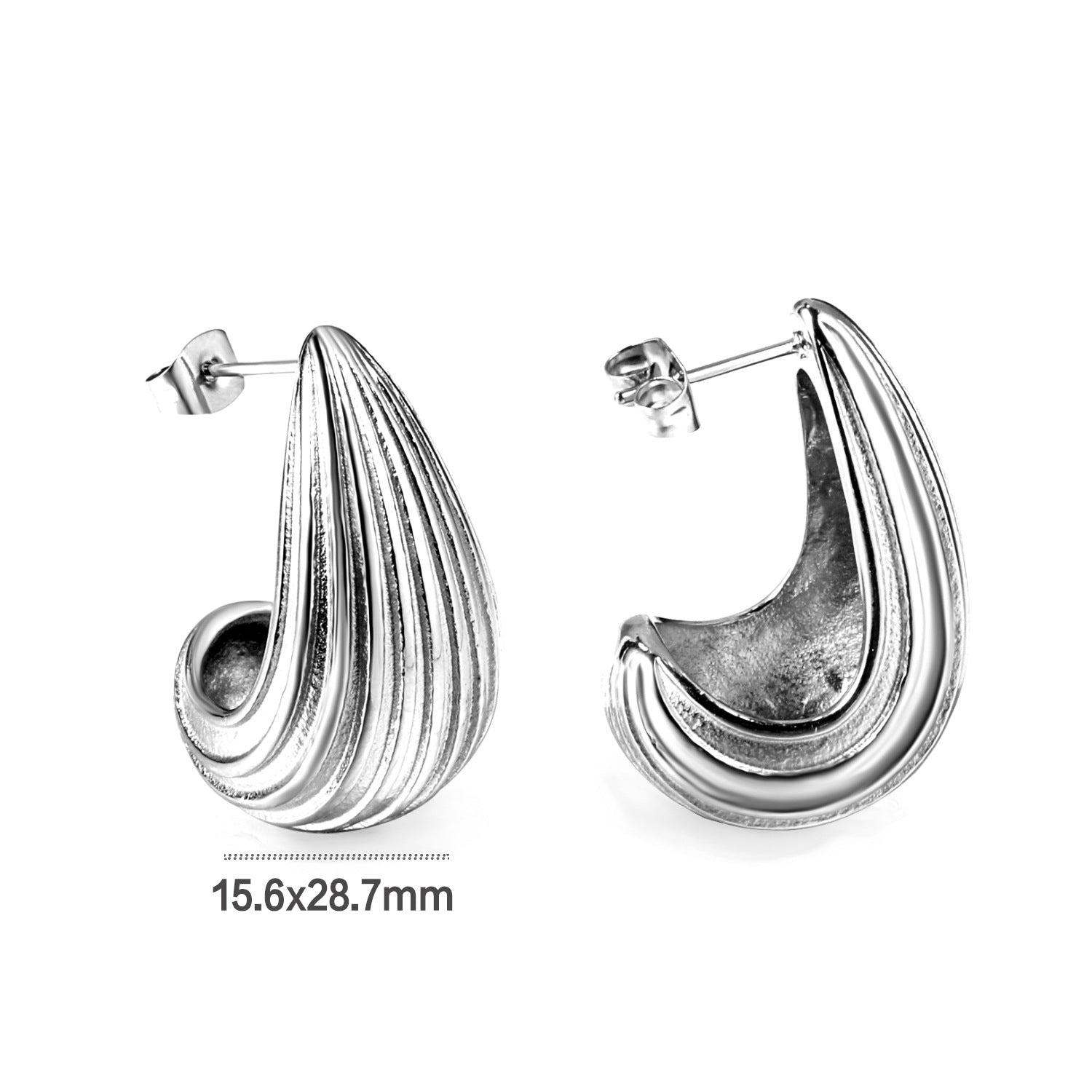 Wholesale Vintage shaped stainless steel wrapped earrings