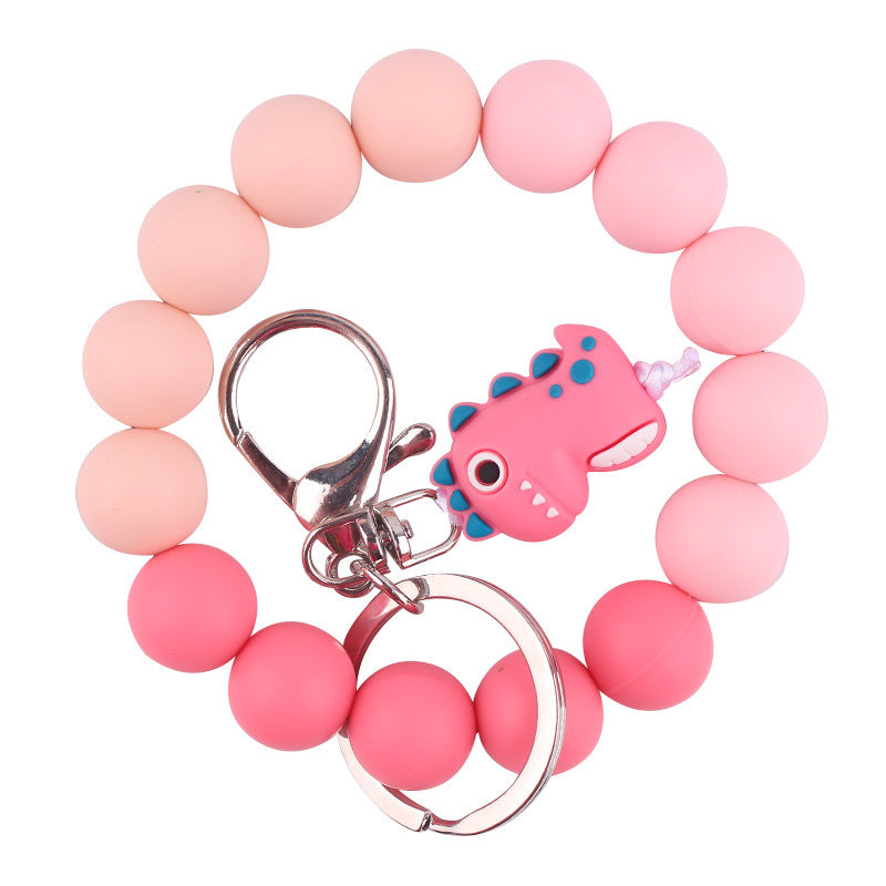 Wholesale 3pcs Cartoon Animal Keychains and Beaded Pendants