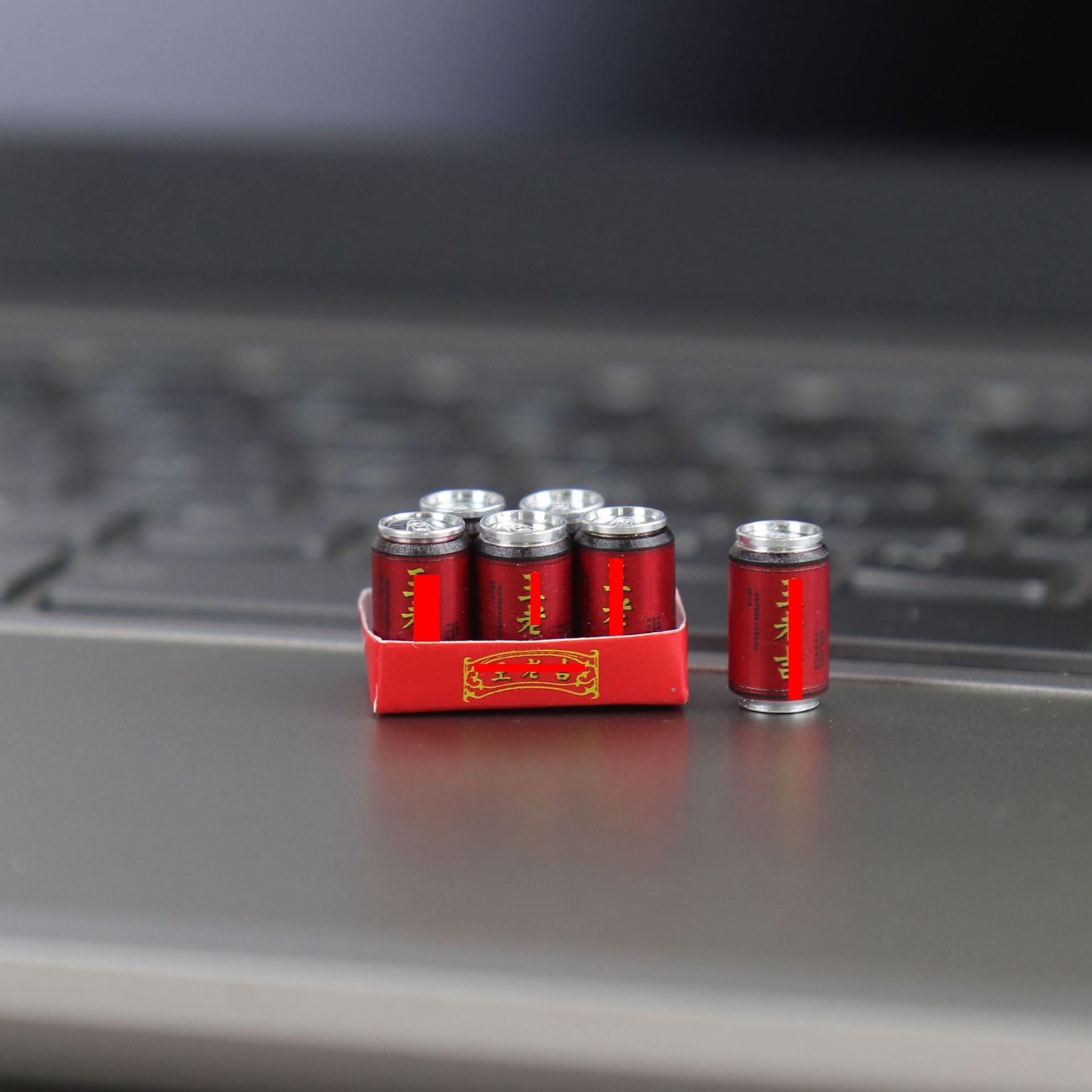 Wholesale mini simulation beer box beverage box model ornaments