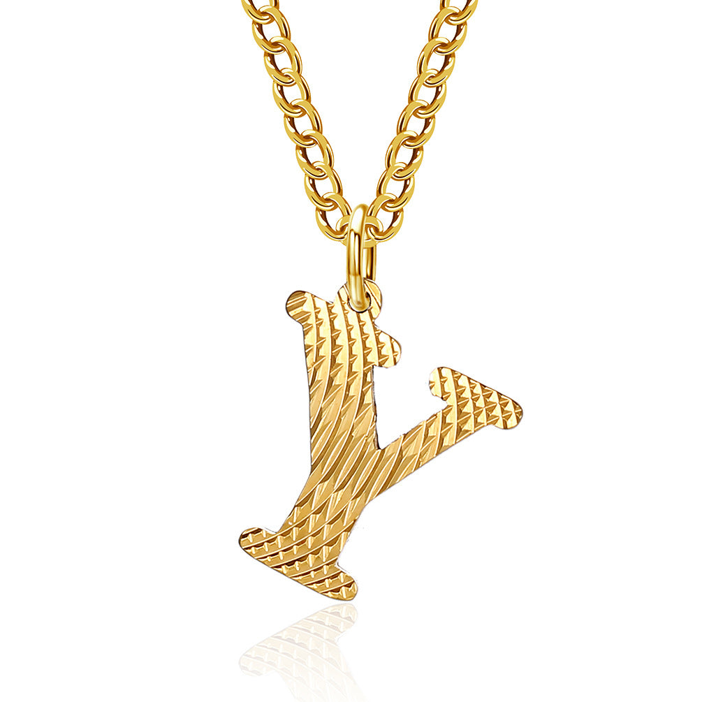 Wholesale English Letter Titanium Steel Necklaces