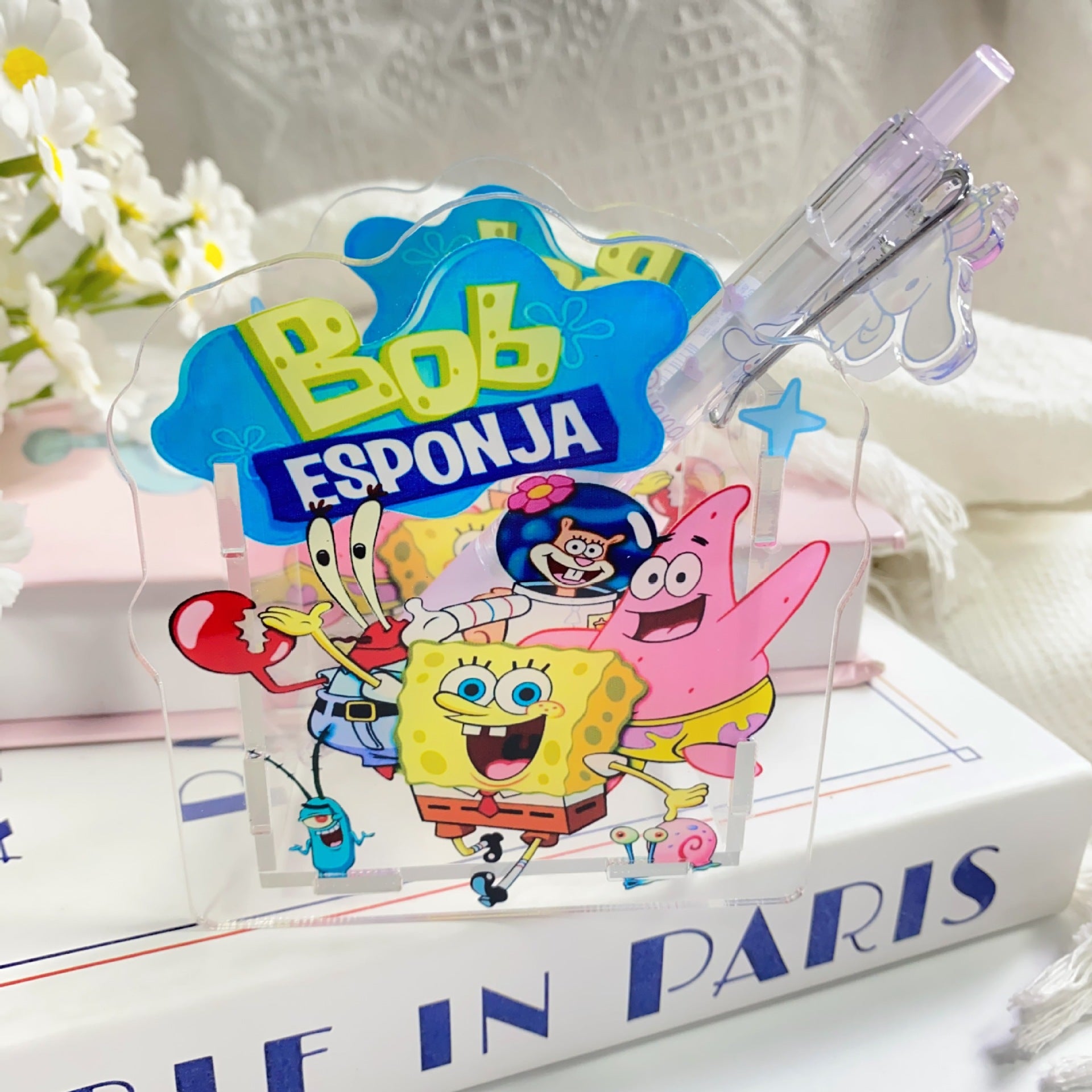 Wholesale  Creative Cute Cartoon Acrylic Pen Holder  OLY Exclusive