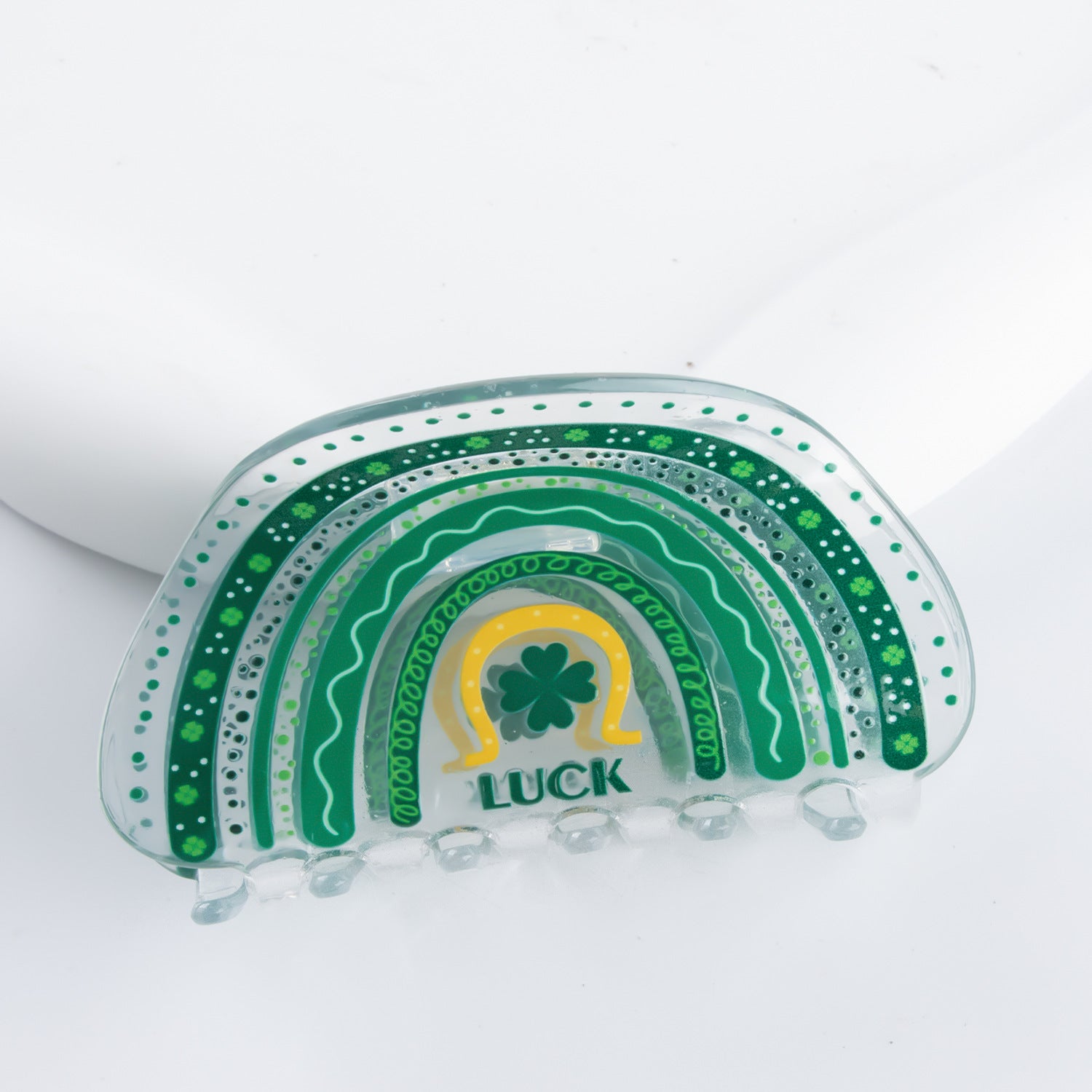 Wholesale Clover St Patricks Day Pvc Hairpins