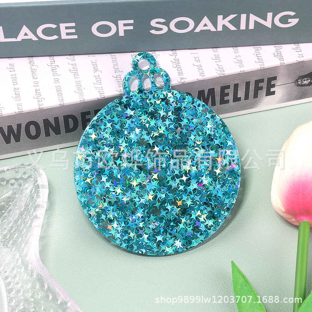 Wholesale 10pcs/ pack Acrylic Christmas Ornaments Decoration DIY Craft Christmas Tree Ornaments Patches