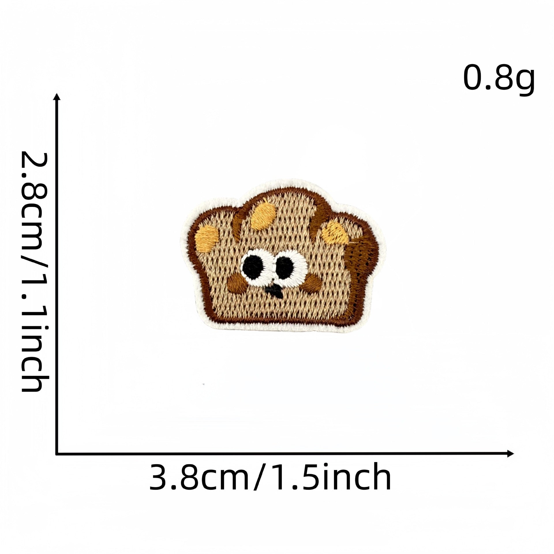 Wholesale Fashion Cartoon Food Embroidered Cloth Patches Cute Milk Tea Bread Design Sew On Decorative Clothing Accessory