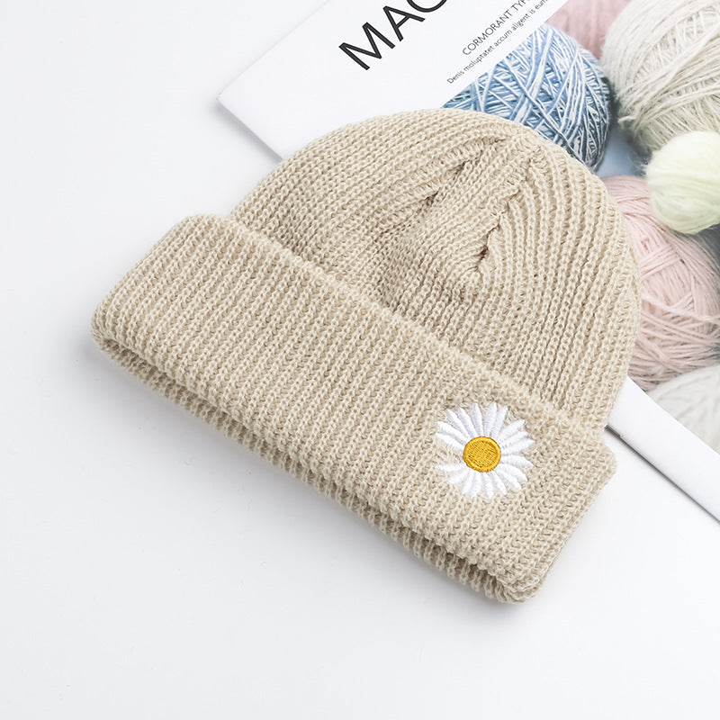 Wholesale Daisy Knitted Wool Cap
