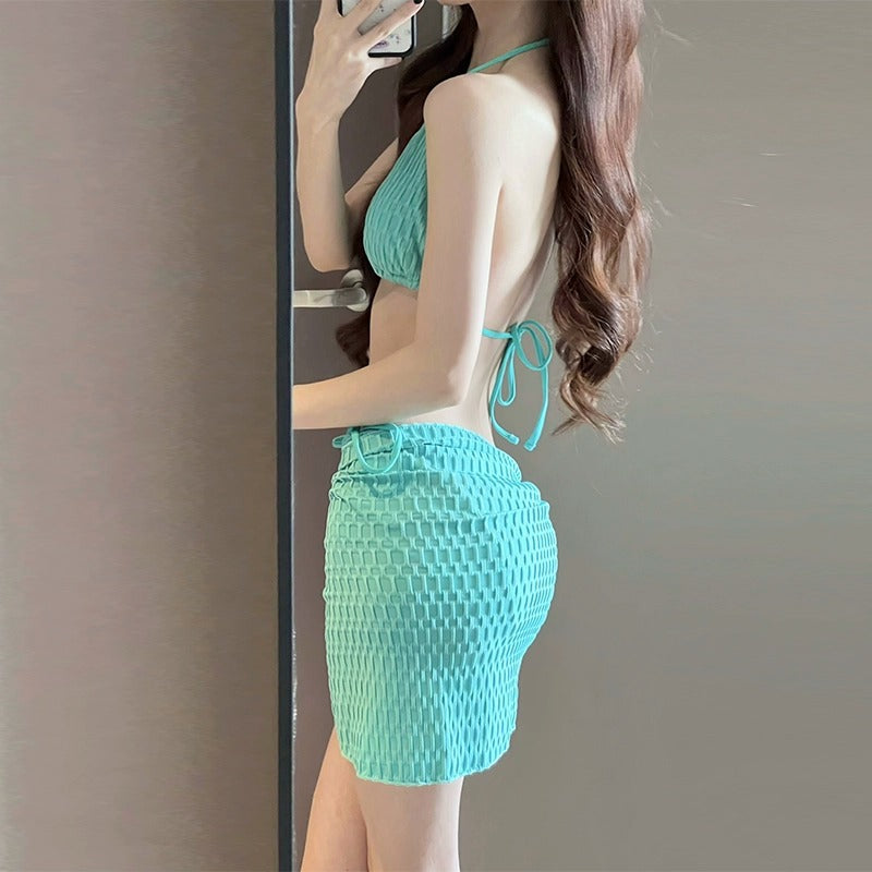 Wholesale women's three piece swimsuit