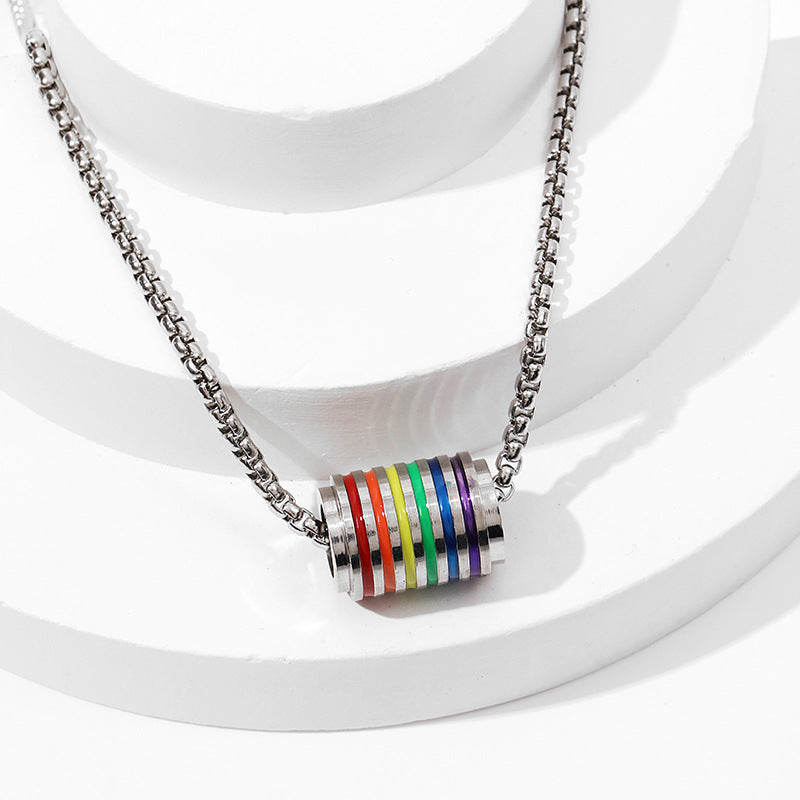 Wholesale Rainbow Runner Titanium Steel Necklace
