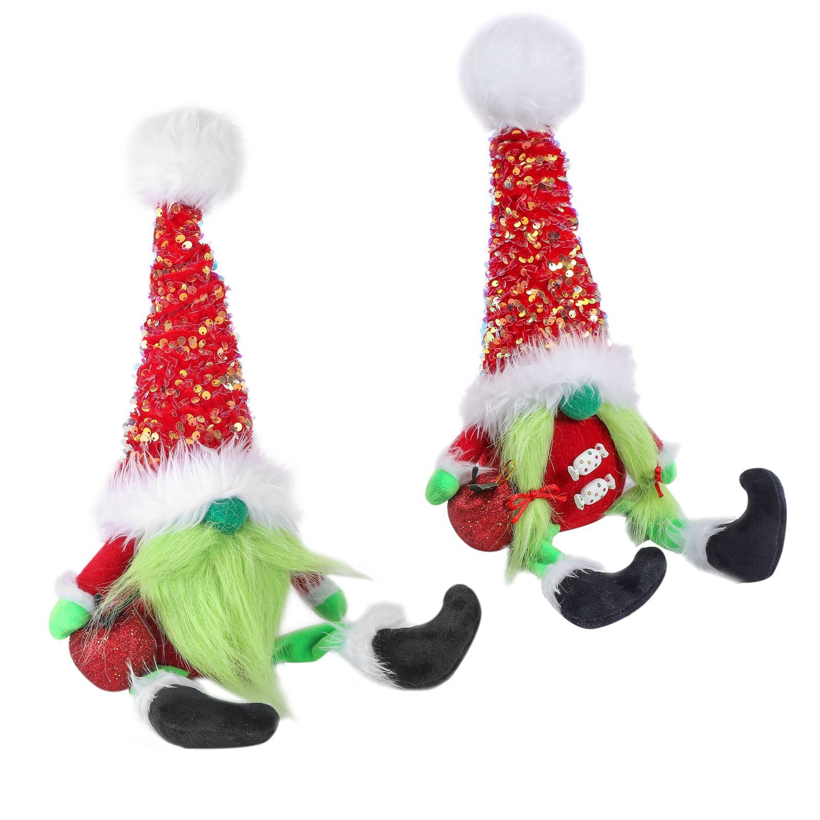 Wholesale Christmas Green Dwarf Elf Doll Ornaments