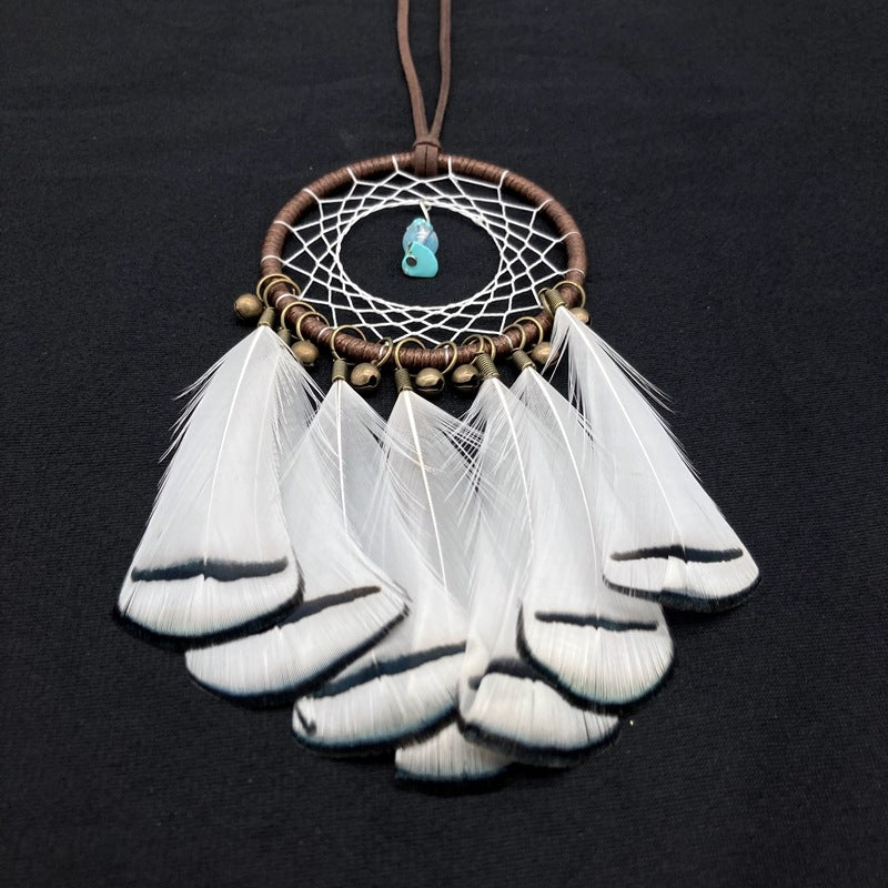 Wholesale Dreamcatcher Feather Bell Mixed Material Car Accessories