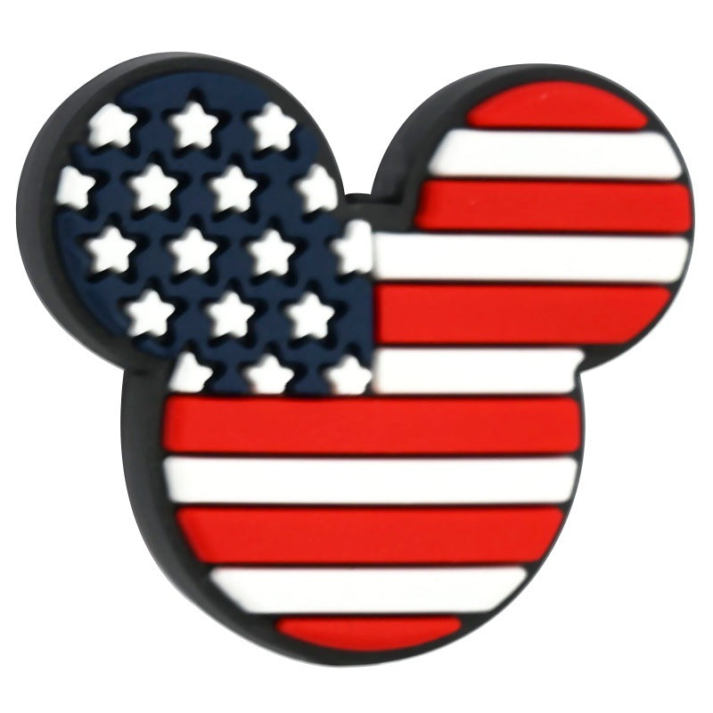 Wholesale  Random 100pcs/pack  Colorful Cartoon Series Soft Rubber Beads