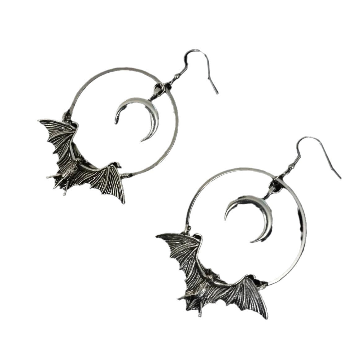 Wholesale Bat Jewelry Gothic Vampire Moon Earrings