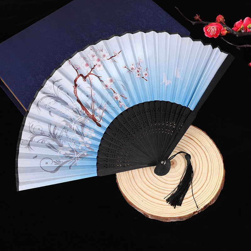 Wholesale Ancient Style Classical Cloth Folding Fan