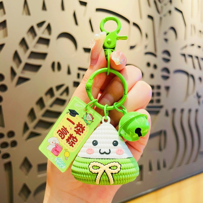Wholesale Dragon Boat Festival Zongzi Silicone Keychain