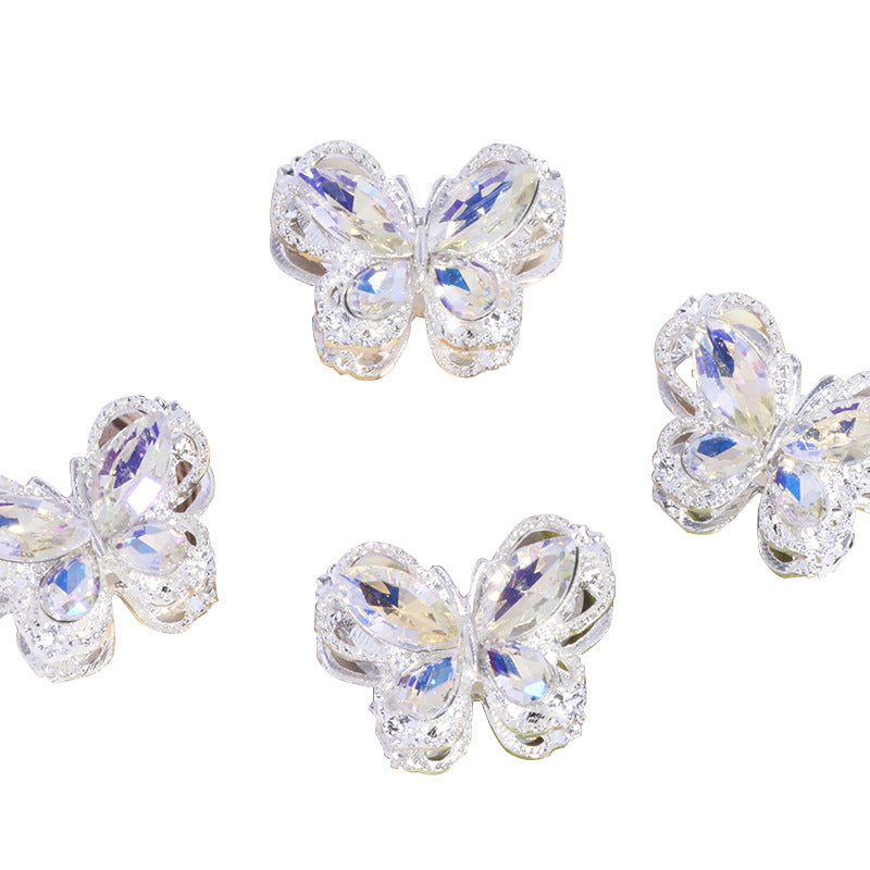 Wholesale 10pcs Colorful rhinestone bow Crystal Beads