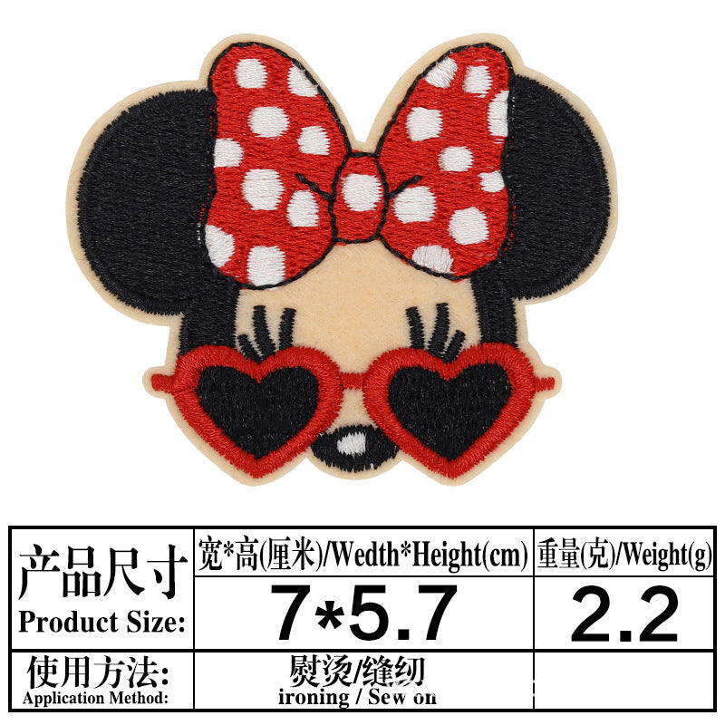 Wholesale 13 Styles Cartoon Cloth Patches Decorative Twill Sew On Appliques For Bags Clothing Hats Fashion Resale Accessory MysteryZone