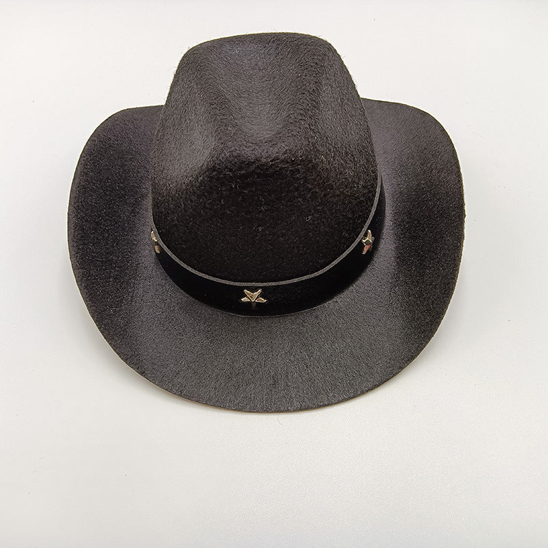 Wholesale New Miniature Handmade Doll Wool Felt Hat For Dogs Cats Birthday Party Pet Hat Cute Baby Doll Cap