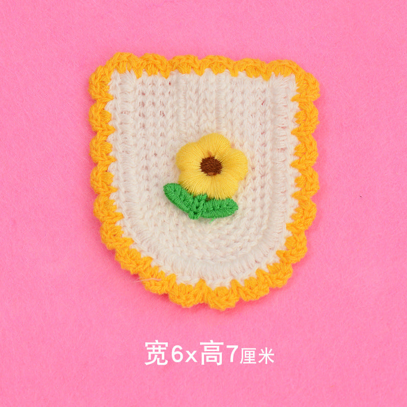 Wholesale Cute Cartoon Embroidered Fabric Patches With Floral And Fruit Designs For Clothing And Bags