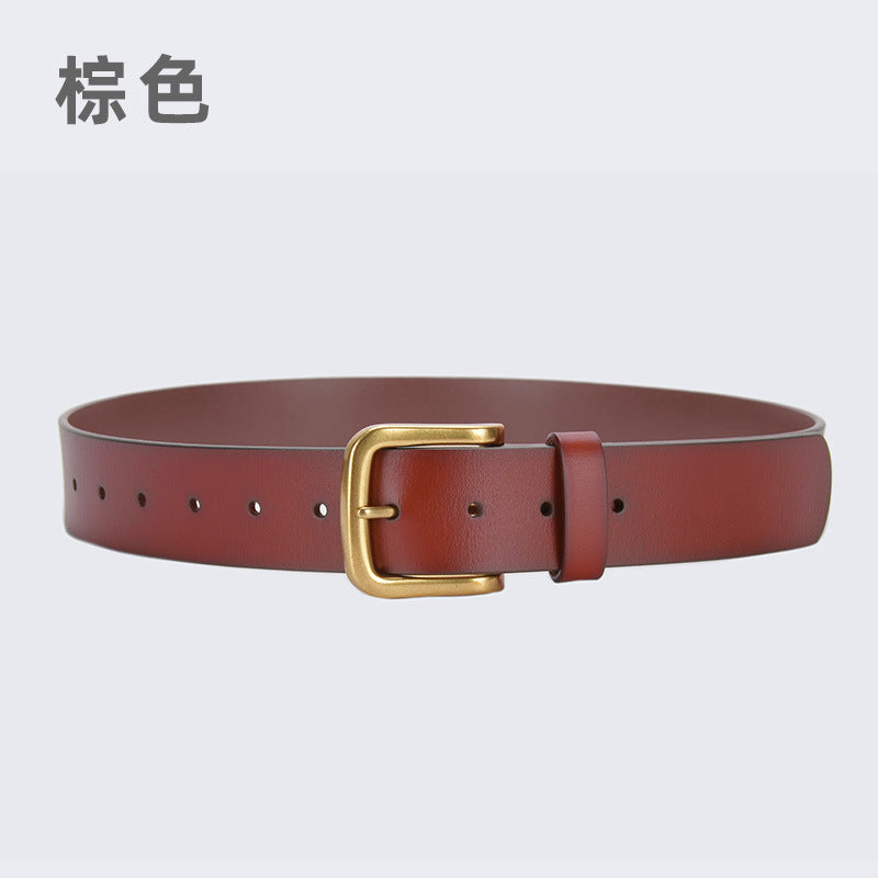 Wholesale Genuine Leather Belt for Men,  Cowhide Pin Buckle Waist Belt