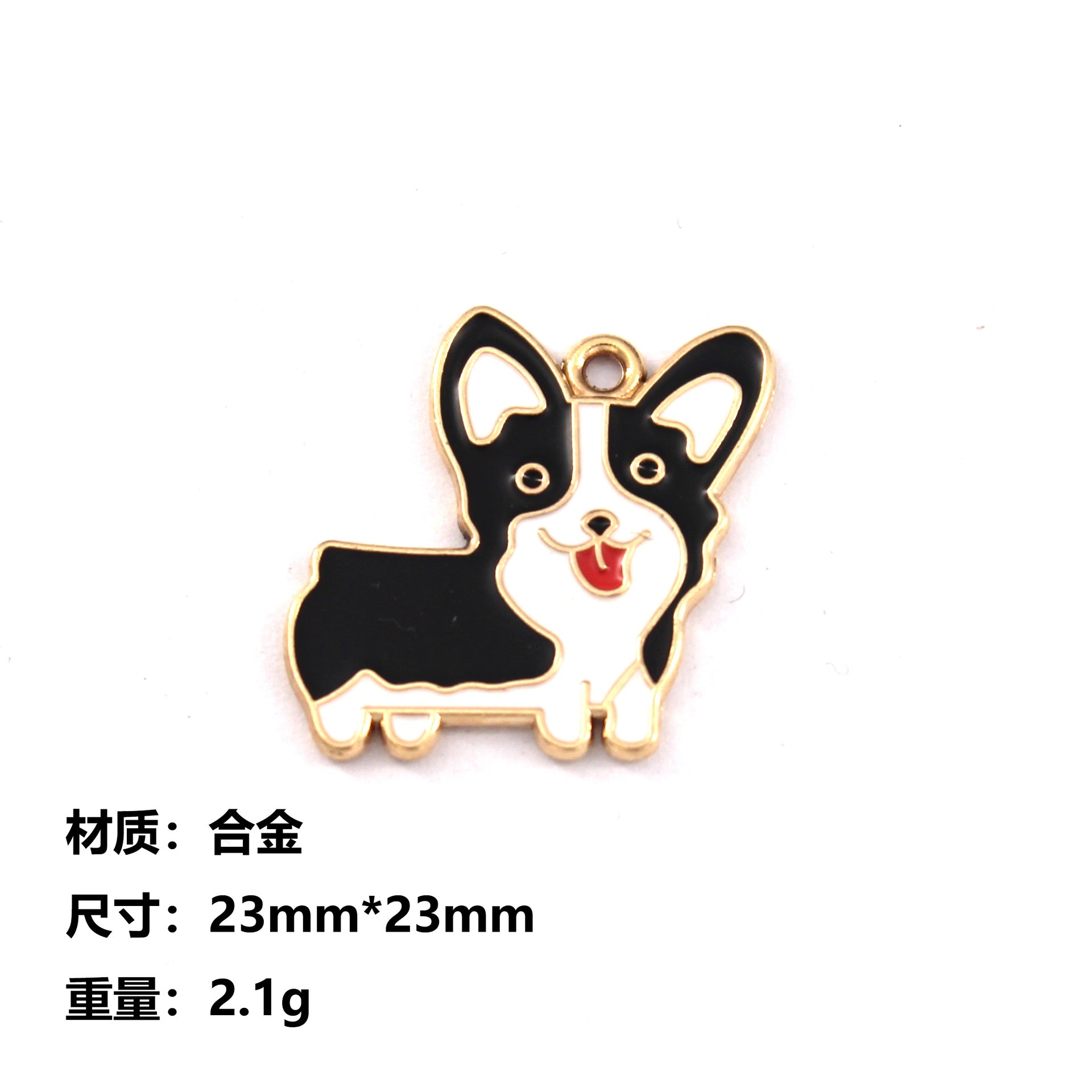 Wholesale Cartoon Pet Dog Diy Alloy Oil Drop Pendant