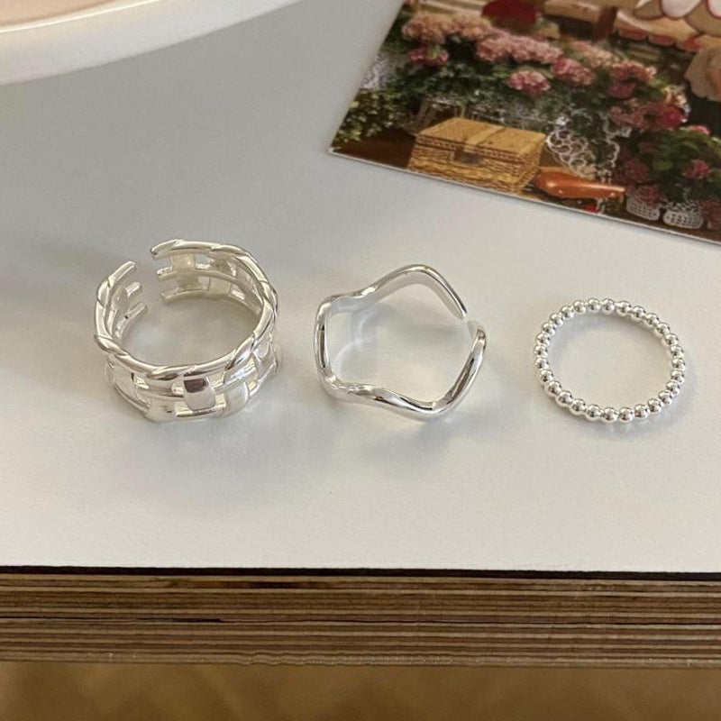 Anillo abierto de plata esterlina de plata esterlina al por mayor