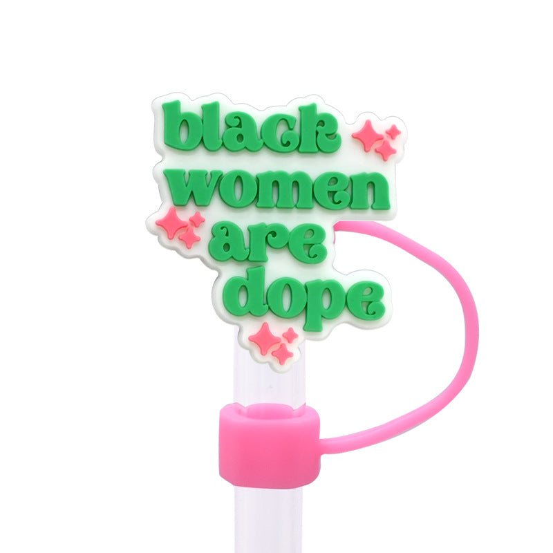 Wholesale Random 100pcs 10MM pink dust plug straw h accessories