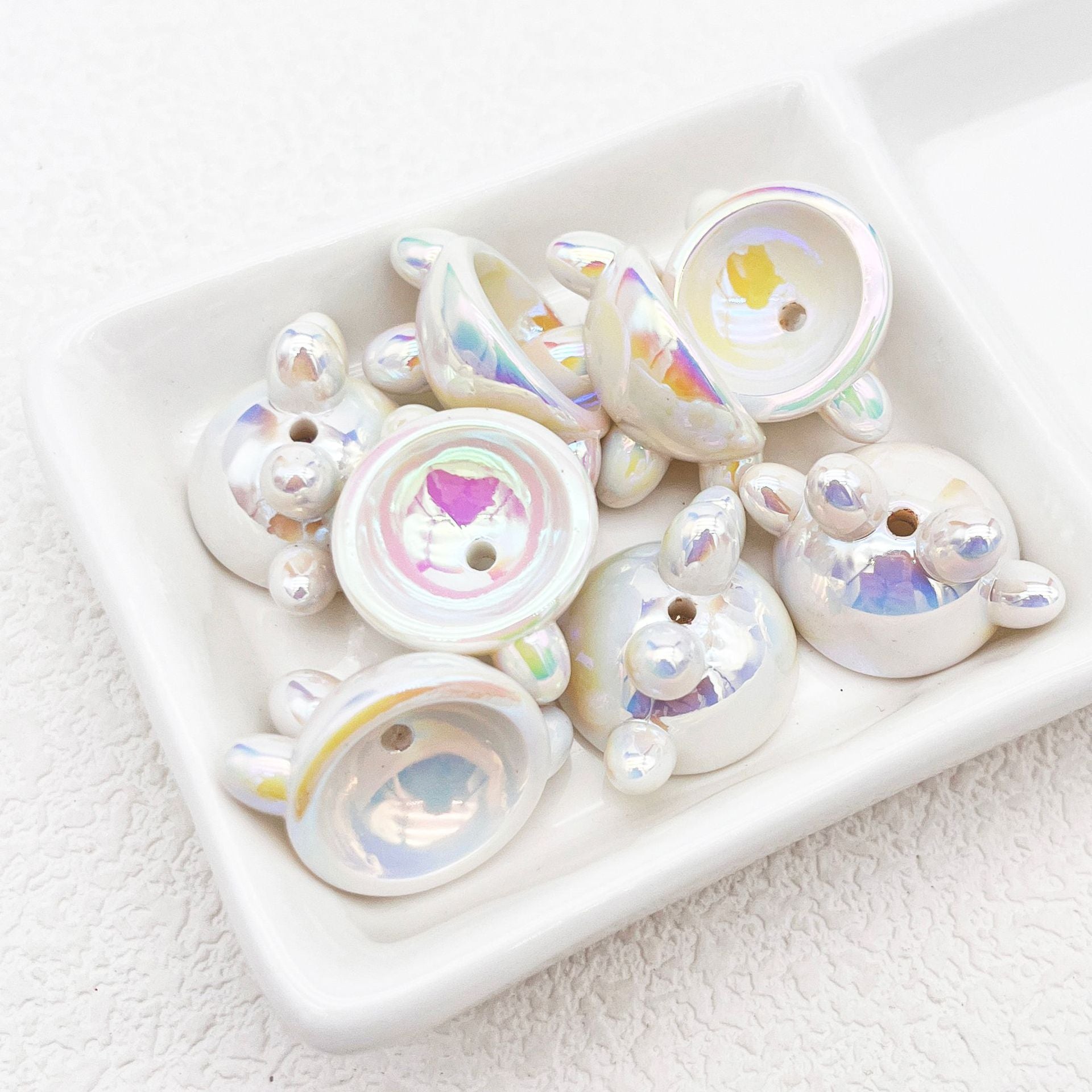 Wholesale Overalls Diy Beads Loose Beads Acrylic Hand Painted Beads Accessories