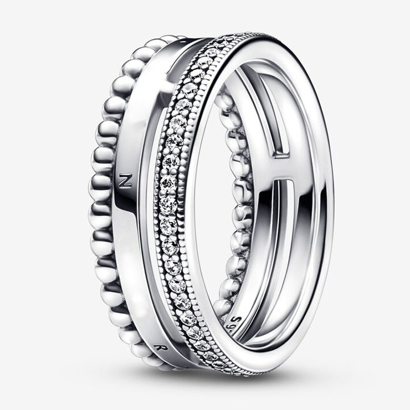 Wholesale Fashion dark purple Pansy Ring