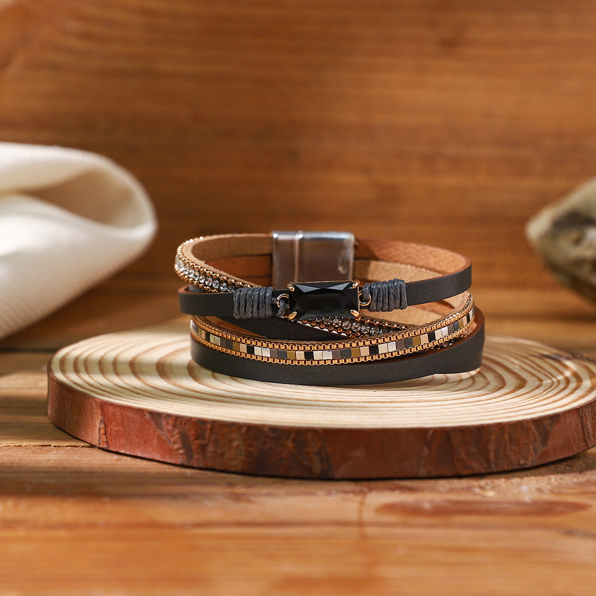 Wholesale Retro Street Style Bracelet  Layered Bracelet Set