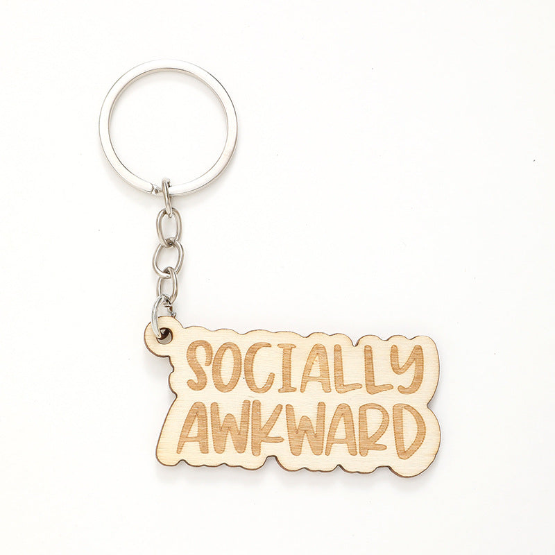 Wholesale Letter Wooden Keychains