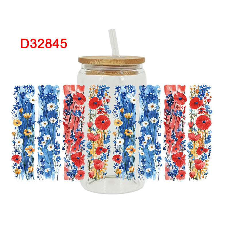 Wholesale Autumn style  16oz Cup UV DTF Wraps