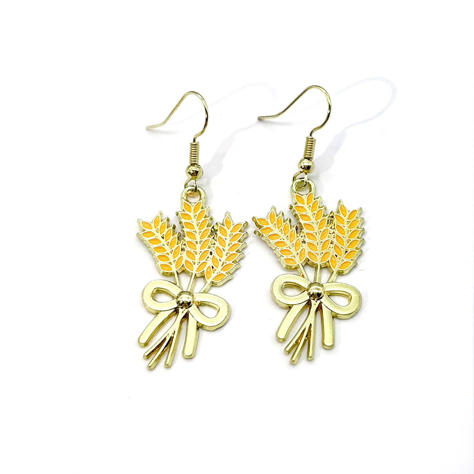 Wholesale Thanksgiving Earrings With Cartoon  Maple Leaf Sunflower Pumpkin Design Zinc Alloy Fall Harvest Jewelry Accessory For Parties