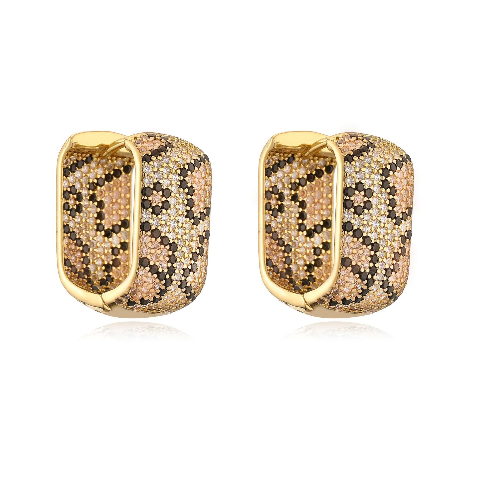 Wholesale light luxury snake leopard print necklace jewelry suit