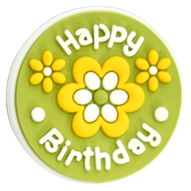 Wholesale  Random 100pcs/pack  Phrases series pen accessories decorations cartoon beads