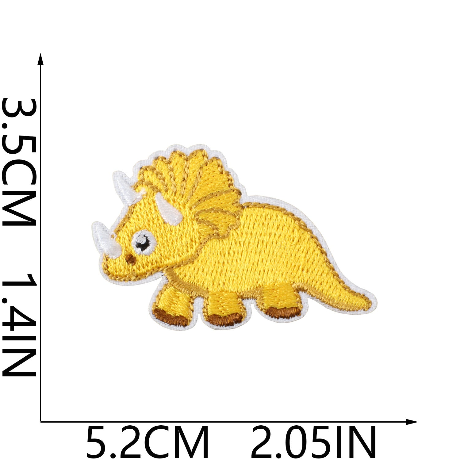 Wholesale Fashion Dinosaur Embroidered Iron On Patches For Kids Clothing Decorative Accent Gift