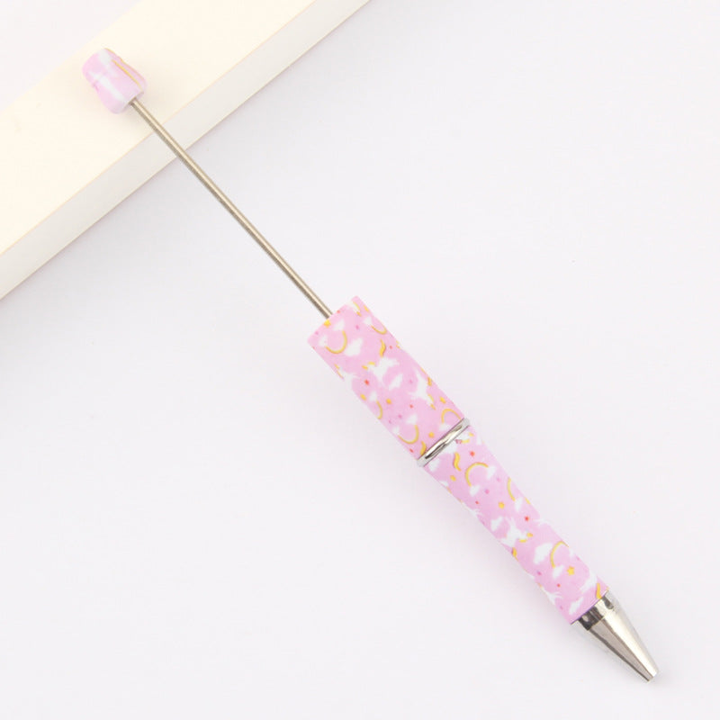 Wholesale Beadable Pens DIY for Beaded Cow Leopard Print Plastic Pen