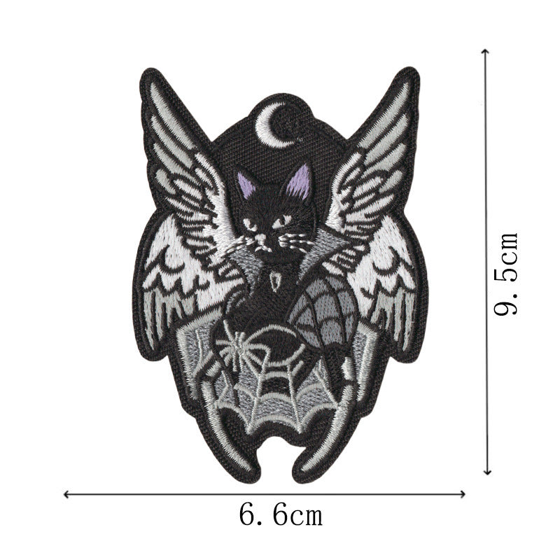 Wholesale Iron On Embroidered Patches Gothic Witch Vampire Skull  Web Set Of 10 For Coat Decorative Fashion