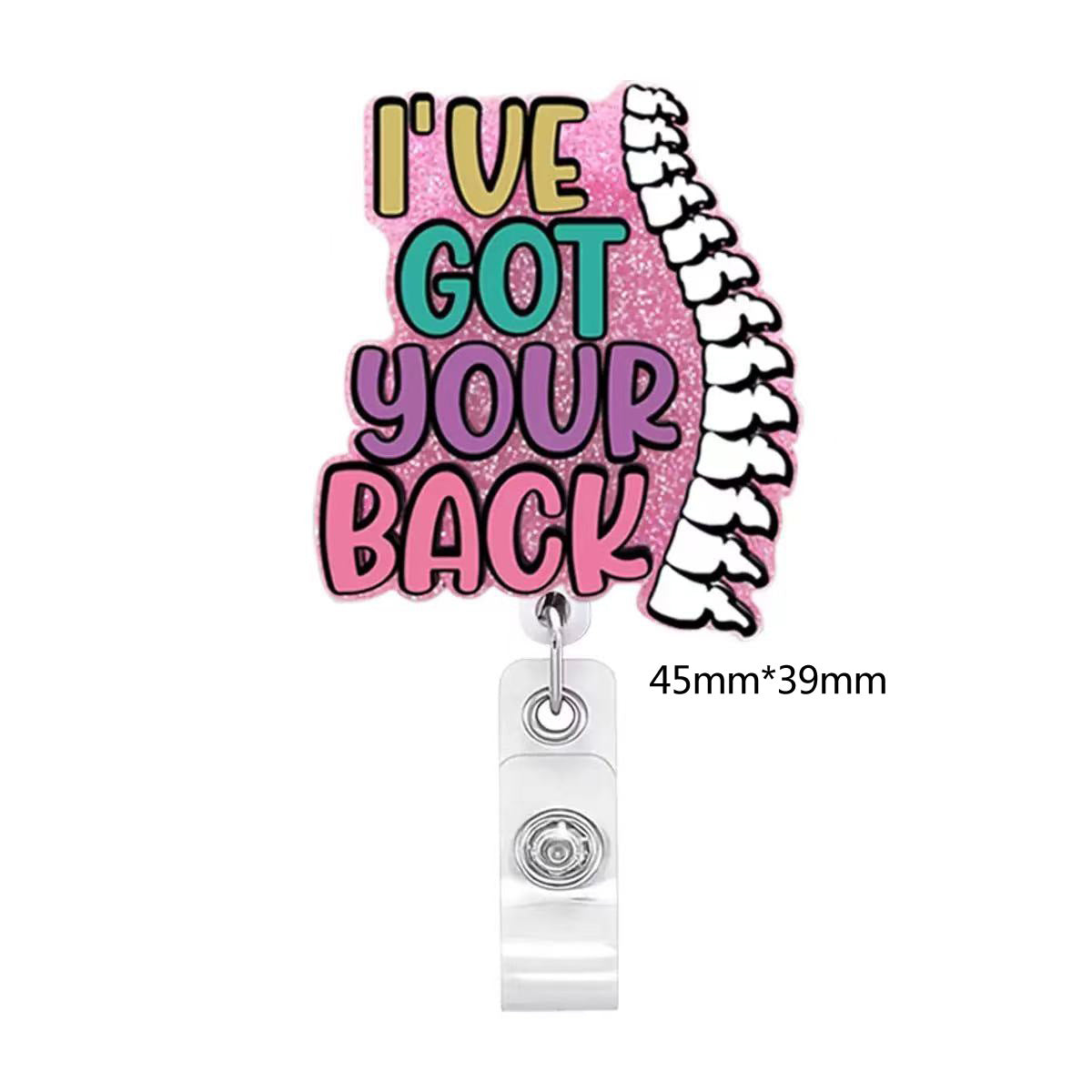 Wholesale Acrylic DIY Patch Telescopic Badge Clip Badge Reels