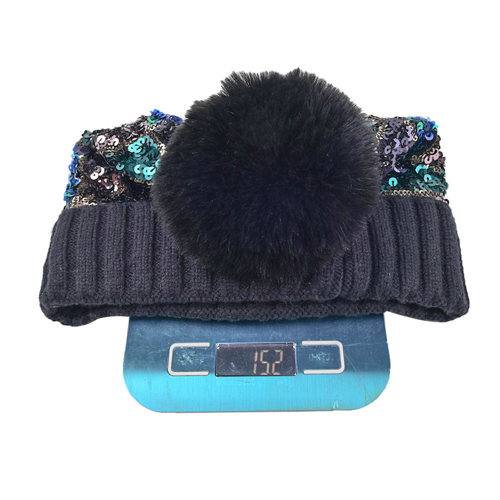 Wholesale Sequin Irregular Knitted Hats