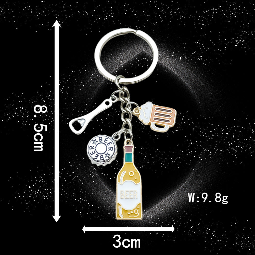 Antique silver oil drop key creative accessories