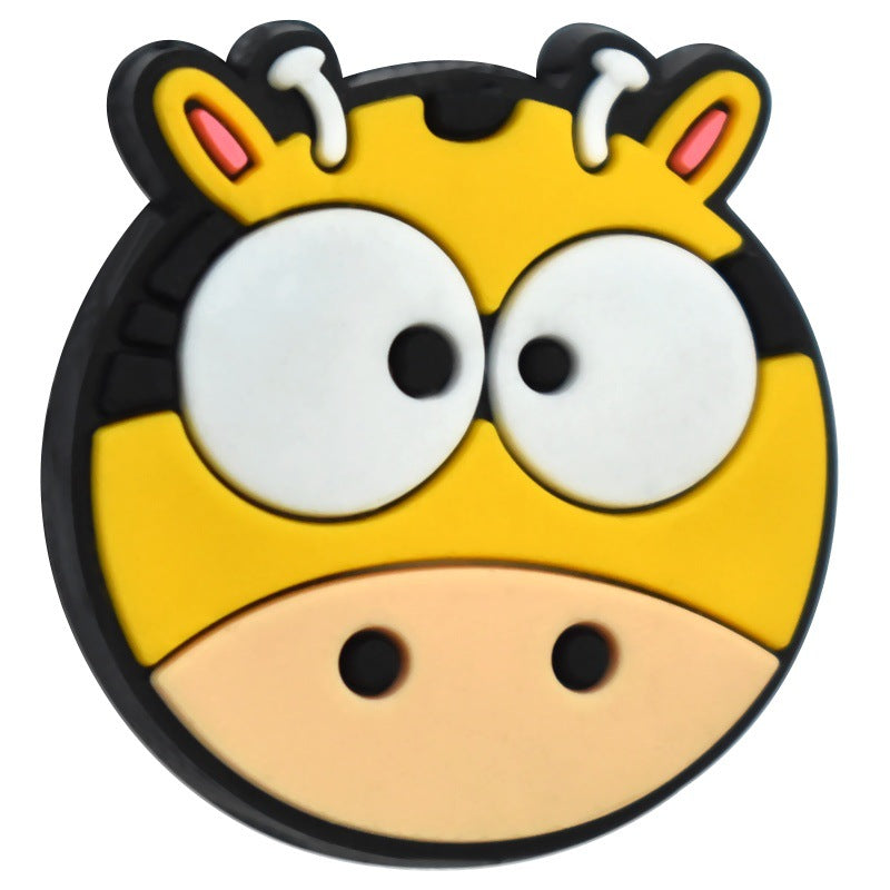 Wholesale  Random 100pcs/pack  Cartoon animal beaded PVC soft rubber beads