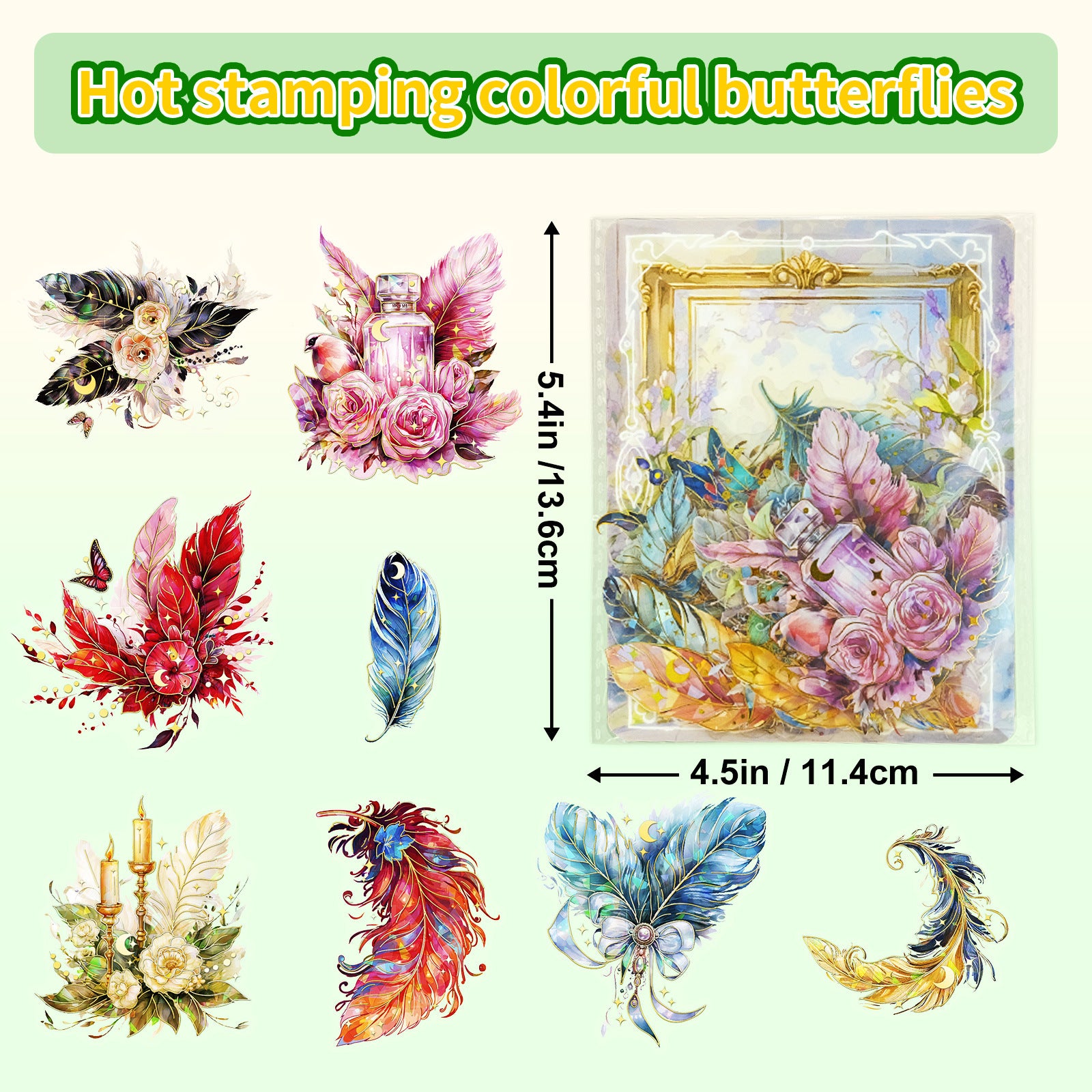 Wholesale 30pcs/pack PET stickers artistic retro DIY collage paper