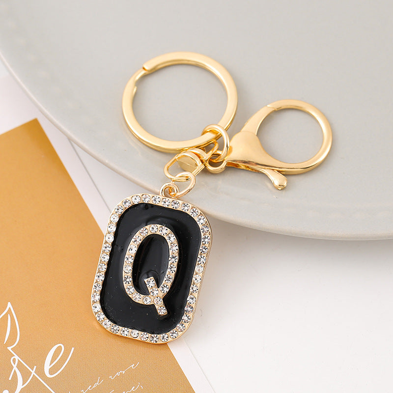 Wholesale Creative 26 English Letters Zinc Alloy Keychain