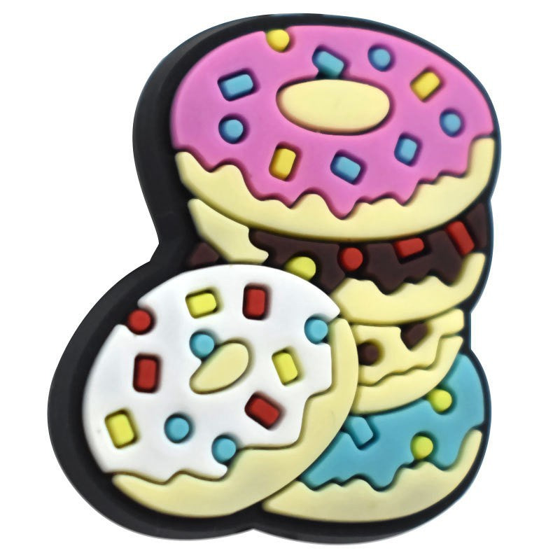 Wholesale  Random 100pcs Cartoon Food Donuts Cute Resin  Beads Focal Beads